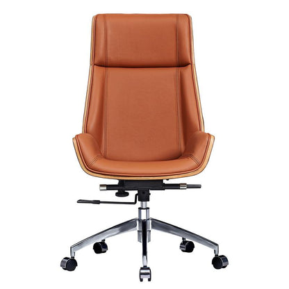 Corrigan Studio® Genuine Leather Ergonomic Office Chair Executive Swivel Chair