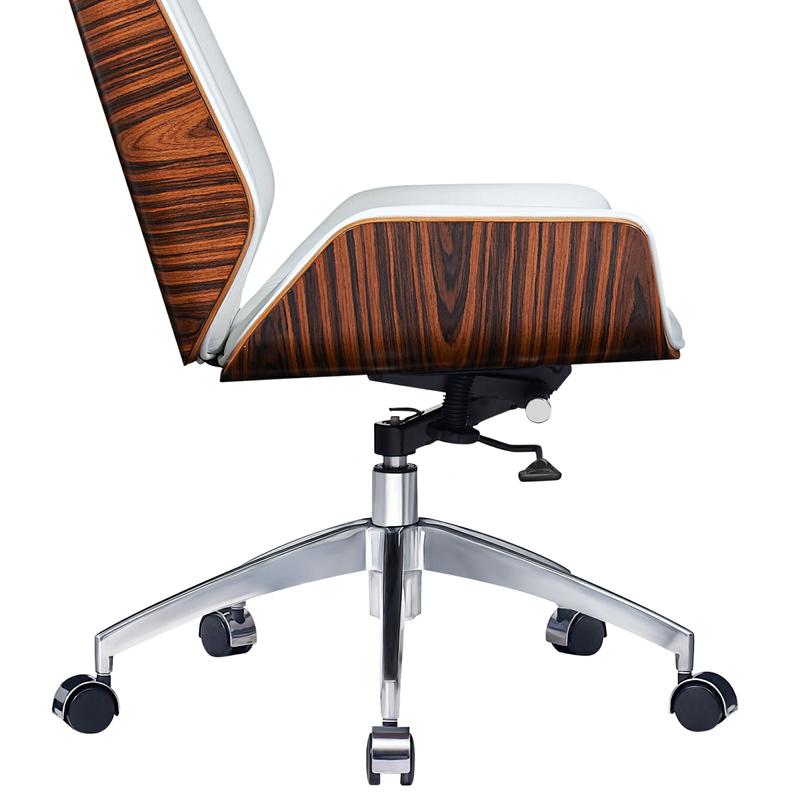 Corrigan Studio® Genuine Leather Ergonomic Office Chair Executive Swivel Chair