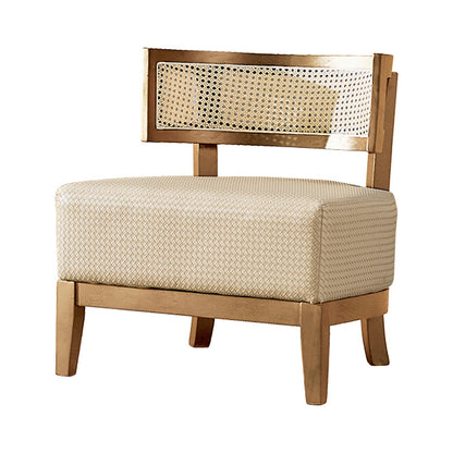 Rattan Rattan Dining, Wooden Mid-Century Modern Rattan, Armless Mesh Back Cane Wicker