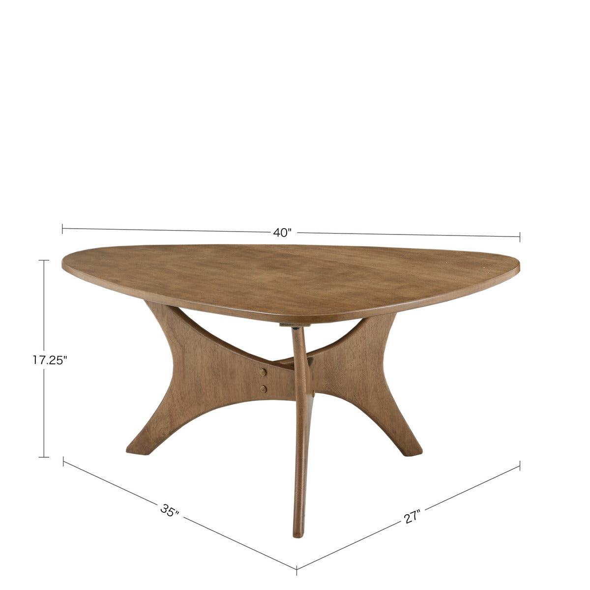 Triangle Wood Coffee Table Sofa Table