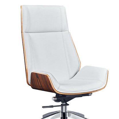 Corrigan Studio® Genuine Leather Ergonomic Office Chair Executive Swivel Chair