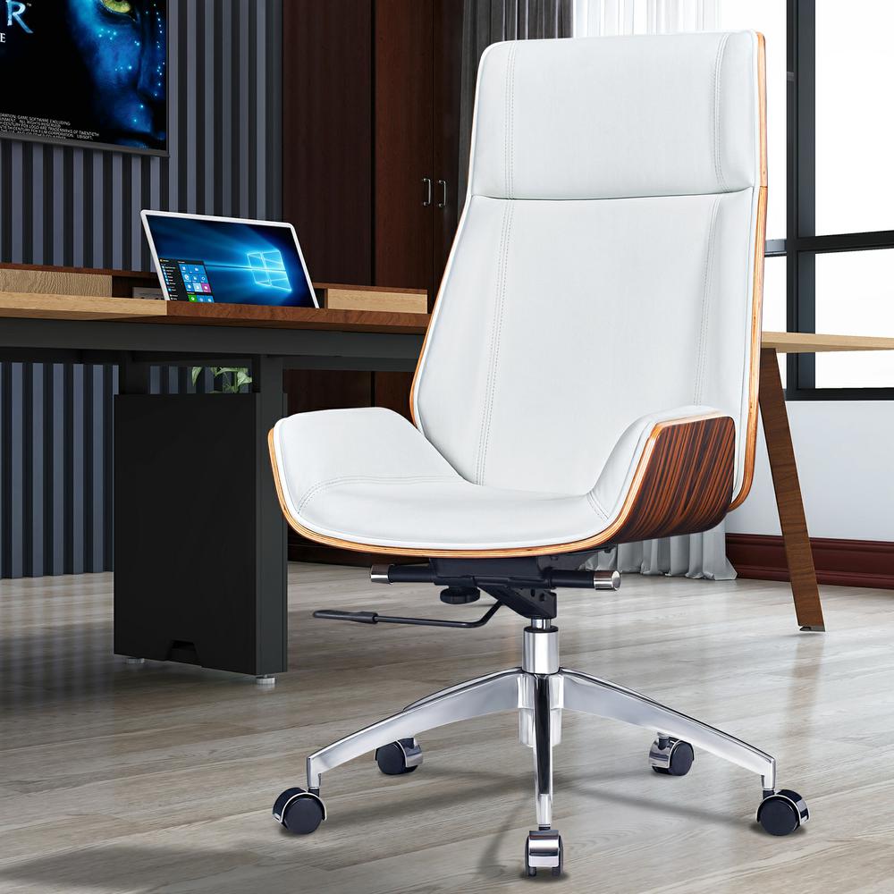 Corrigan Studio® Genuine Leather Ergonomic Office Chair Executive Swivel Chair