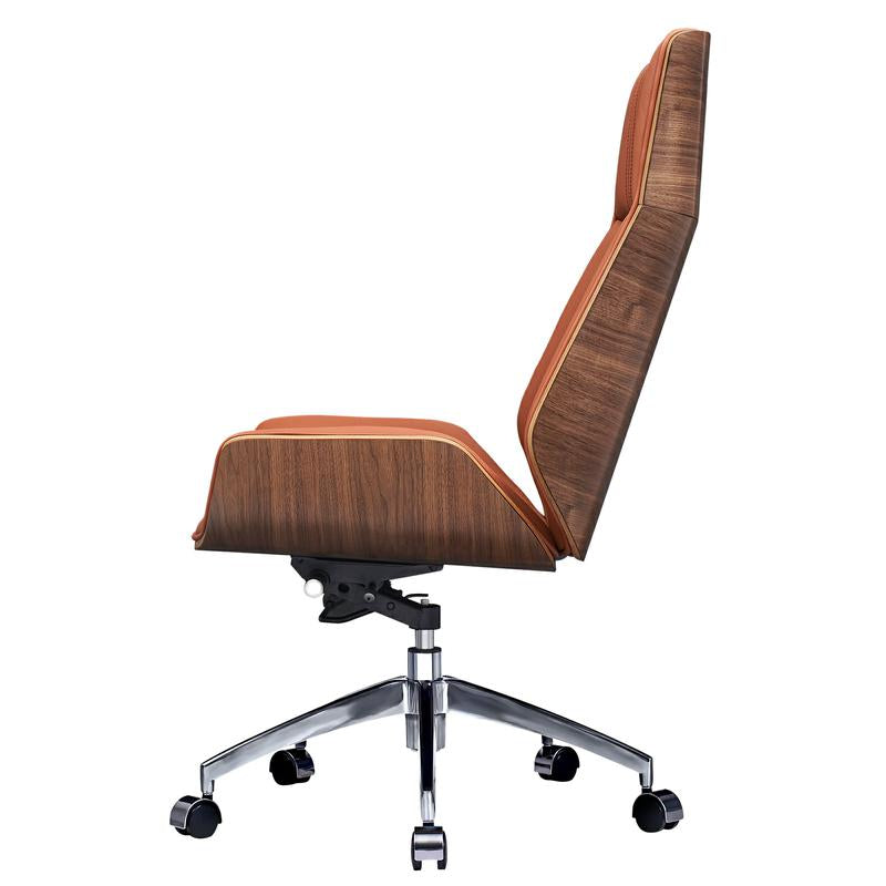 Corrigan Studio® Genuine Leather Ergonomic Office Chair Executive Swivel Chair