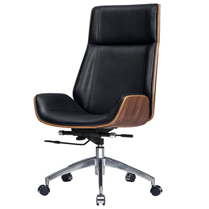 Corrigan Studio® Genuine Leather Ergonomic Office Chair Executive Swivel Chair