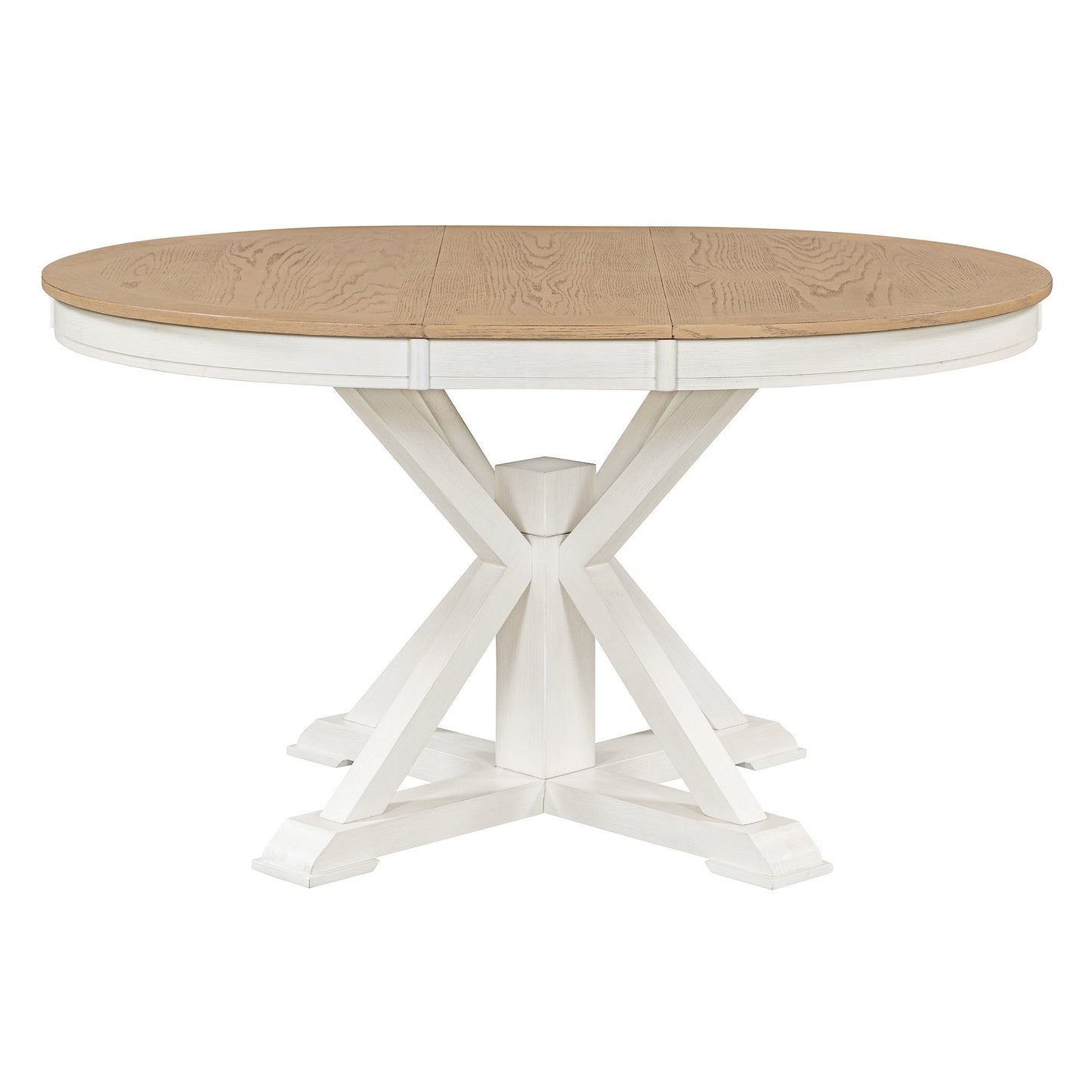 Extendable Dining Table with a 12" Leaf for Dining Room and Living Room