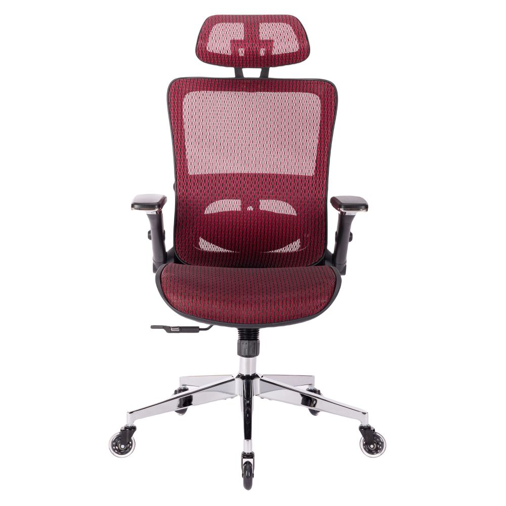 black ergonomic Mesh Office Chair  High Back  Adjustable Headrest with Flip-Up Arms