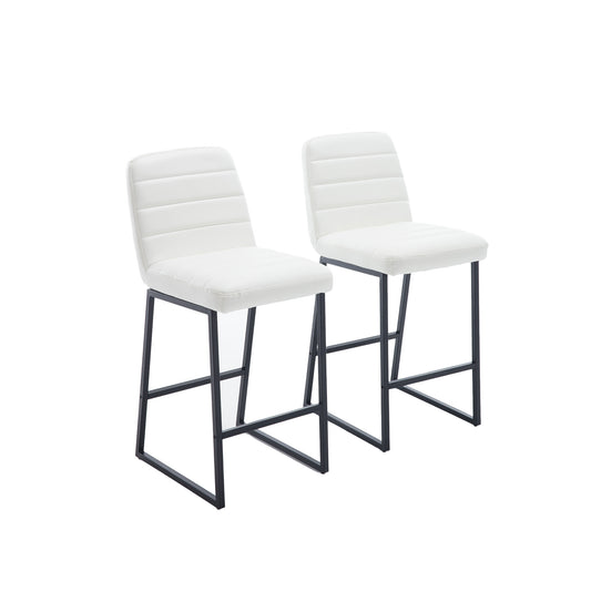 Low Bar Stools Set of 2 Bar Chairs