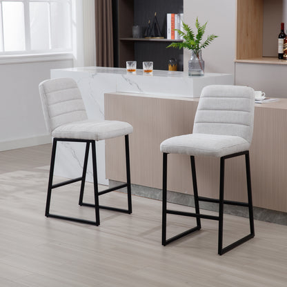 Low Bar Stools Set of 2 Bar Chairs