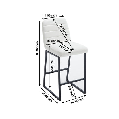 Low Bar Stools Set of 2 Bar Chairs