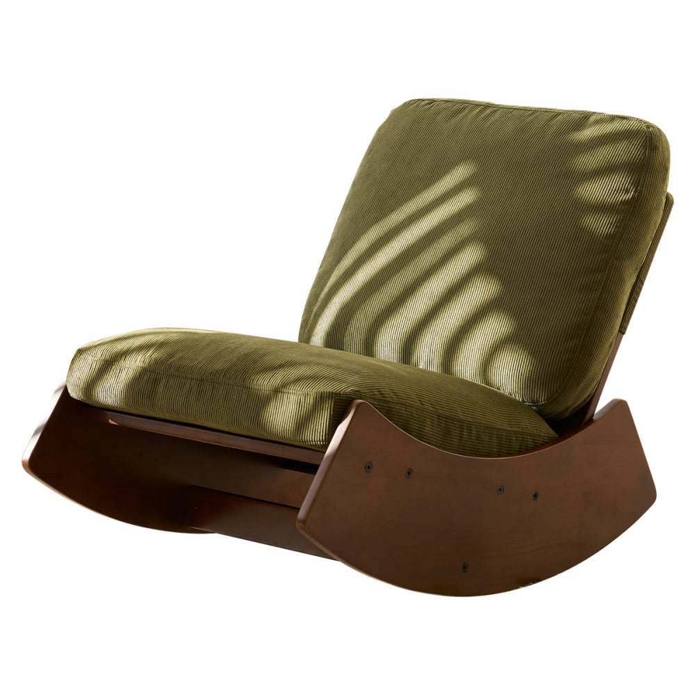 Comfortable Glider Rocking Chair, High-Quality Upholstery Glider Chair, Solid Wood Frame, Perfect for Multiple Settings