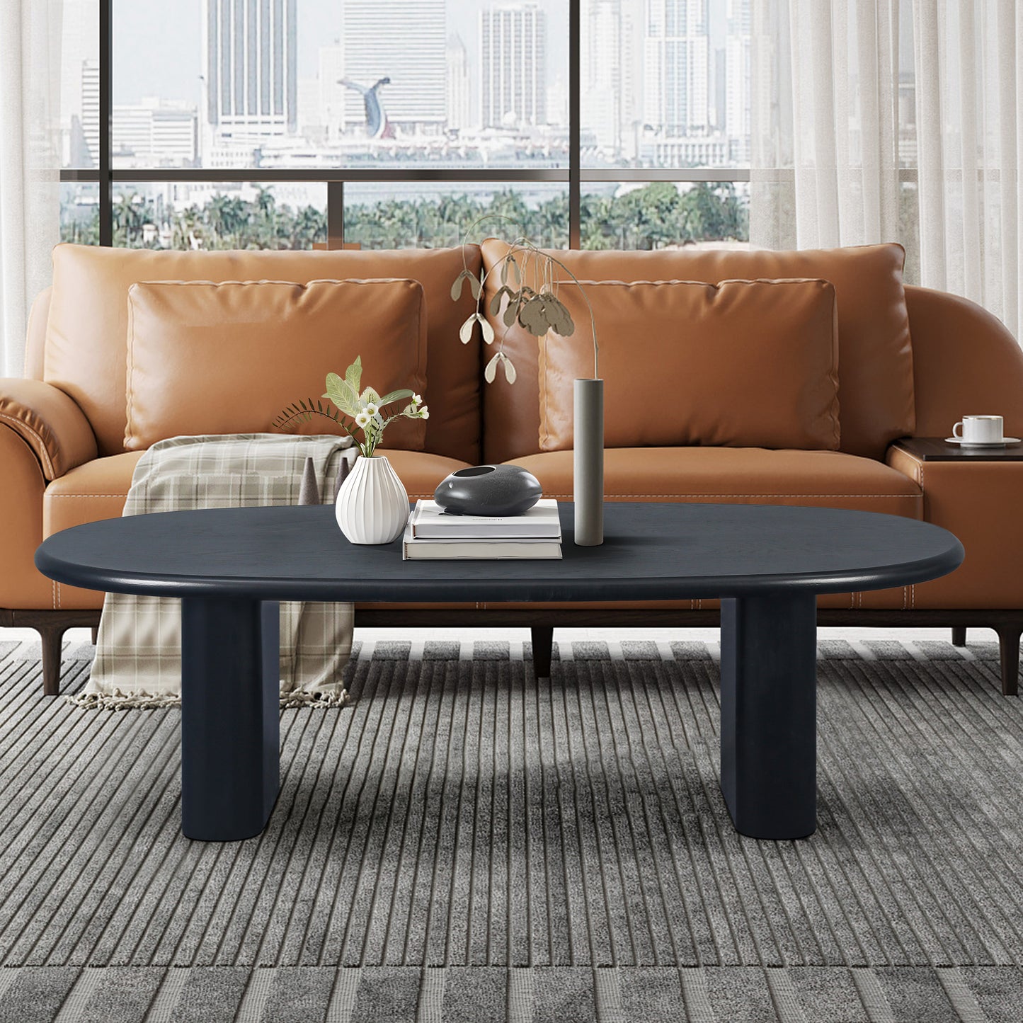 51'' Tapered Tabletop Coffee Table Sofa Table