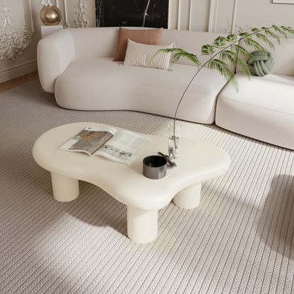 40 Inch Cloud Shaped Coffee Table Sofa Table for Living Room