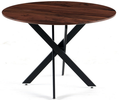 42.1"BLACK Table Mid-century Dining Table for 4-6 people