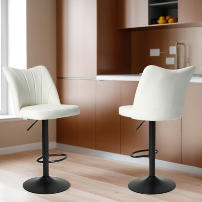 Swivel Bar Stools Set of 2,Height Adjustable Counter Stool Dining Chair