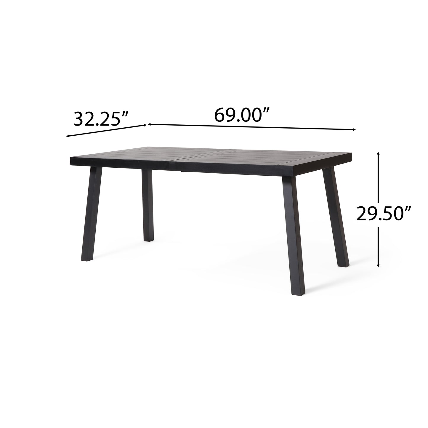 Wood Dining Table,Black